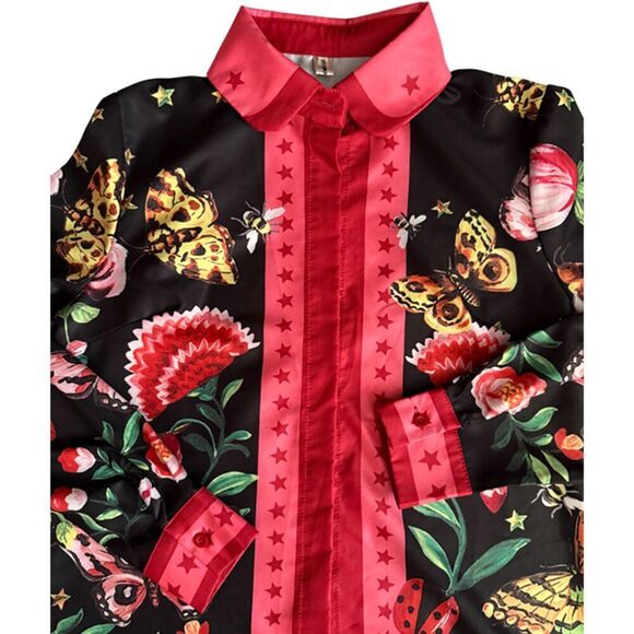 Xingchenk Aiyi Long Sleeve Floral Butterfly's Lady Bug Bees Snake Top Size M - Picture 9 of 15